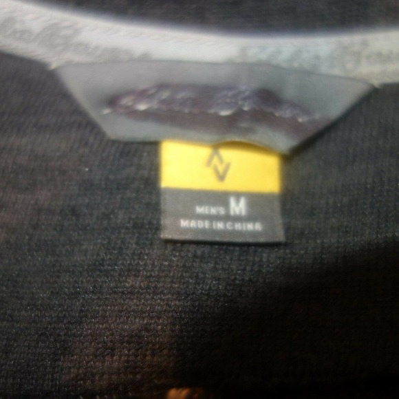 NEW Eddie Bauer Long Sleeve Concourse Henley Shirt Gray Men's Medium - Picture 5 of 5